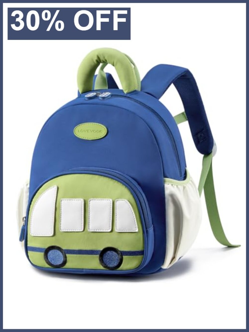 Toddler Backpack for Kids 2-4, Lightweight School Bookbag with Leash, Polyester